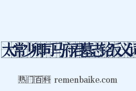 太常少卿司马府君墓志铭反义词是什么意思的图片